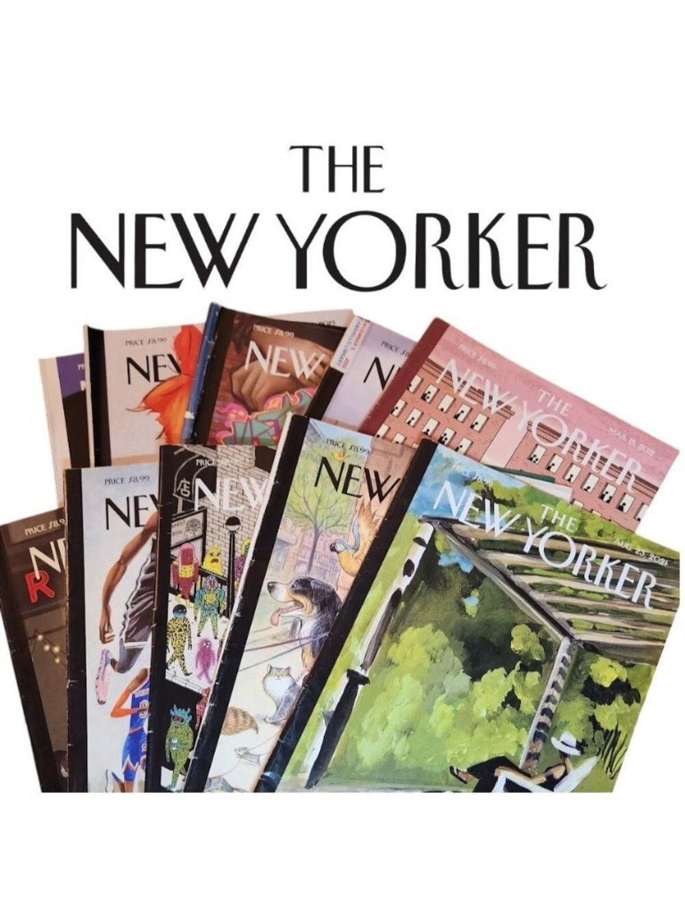 The New Yorker Magazine Bundle Lot of 7 Magazines RANDOM DATES Reading bundle Yo